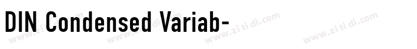 DIN Condensed Variab字体转换